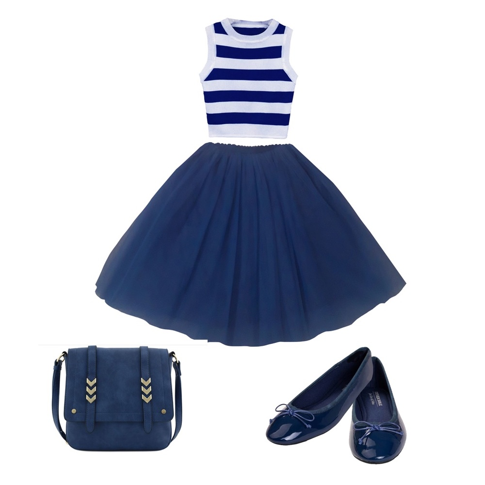 Women's Navy Blue Tulle Tutu Skirt